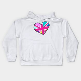 She's So Bright Union Jack Heart Kids Hoodie